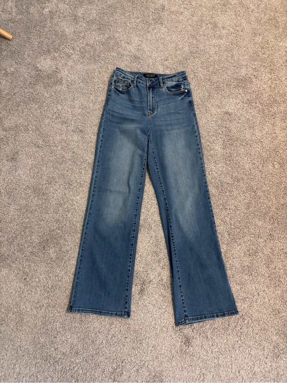 Judy Blue Medium Blue Wide-Leg Jeans